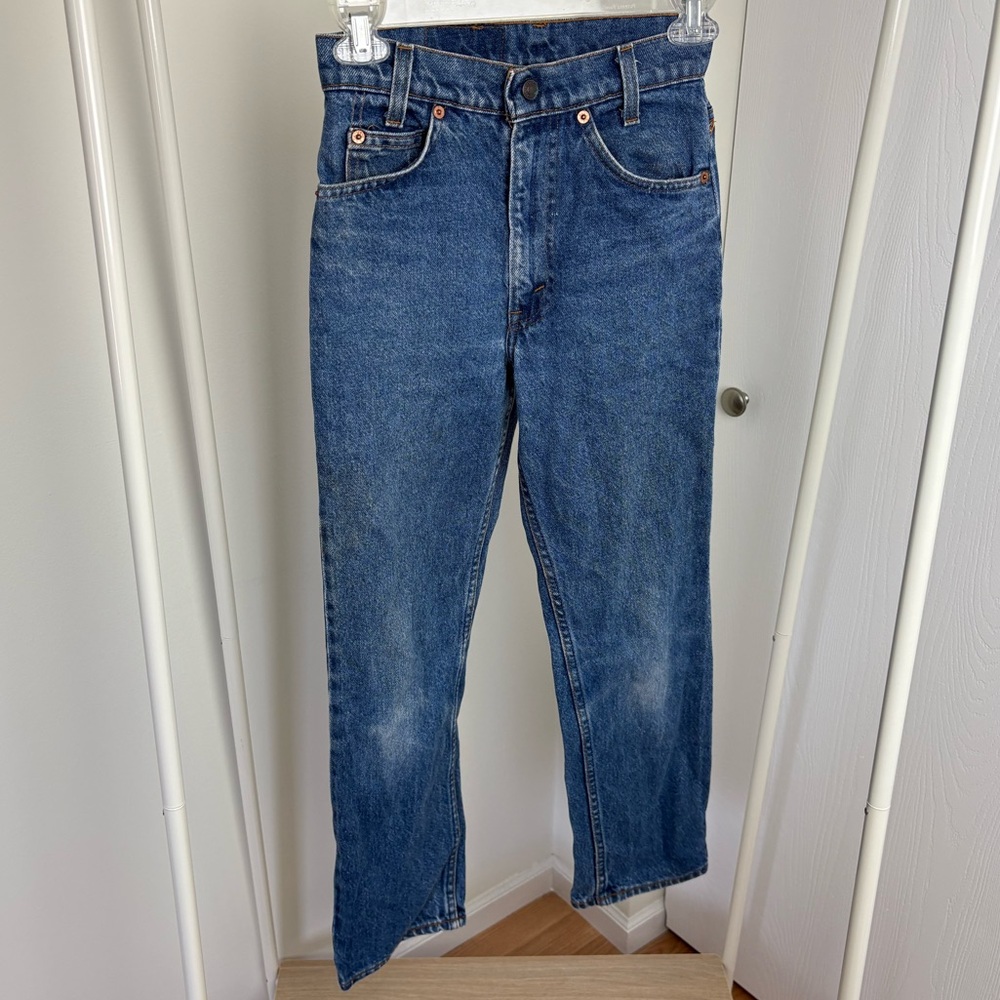 Vintage Orange Tab Levi's Blue Denim Jeans 418-0217